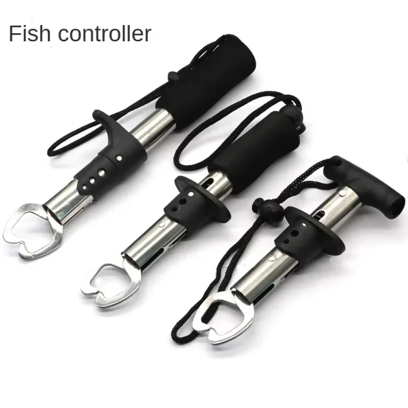 1/2/3/4/5pcs Portable Fishing Gripper Stainless Steel Fish Lip Grip Handle Catch Carp Fishing Lip Grip Fishing Tool Fishings