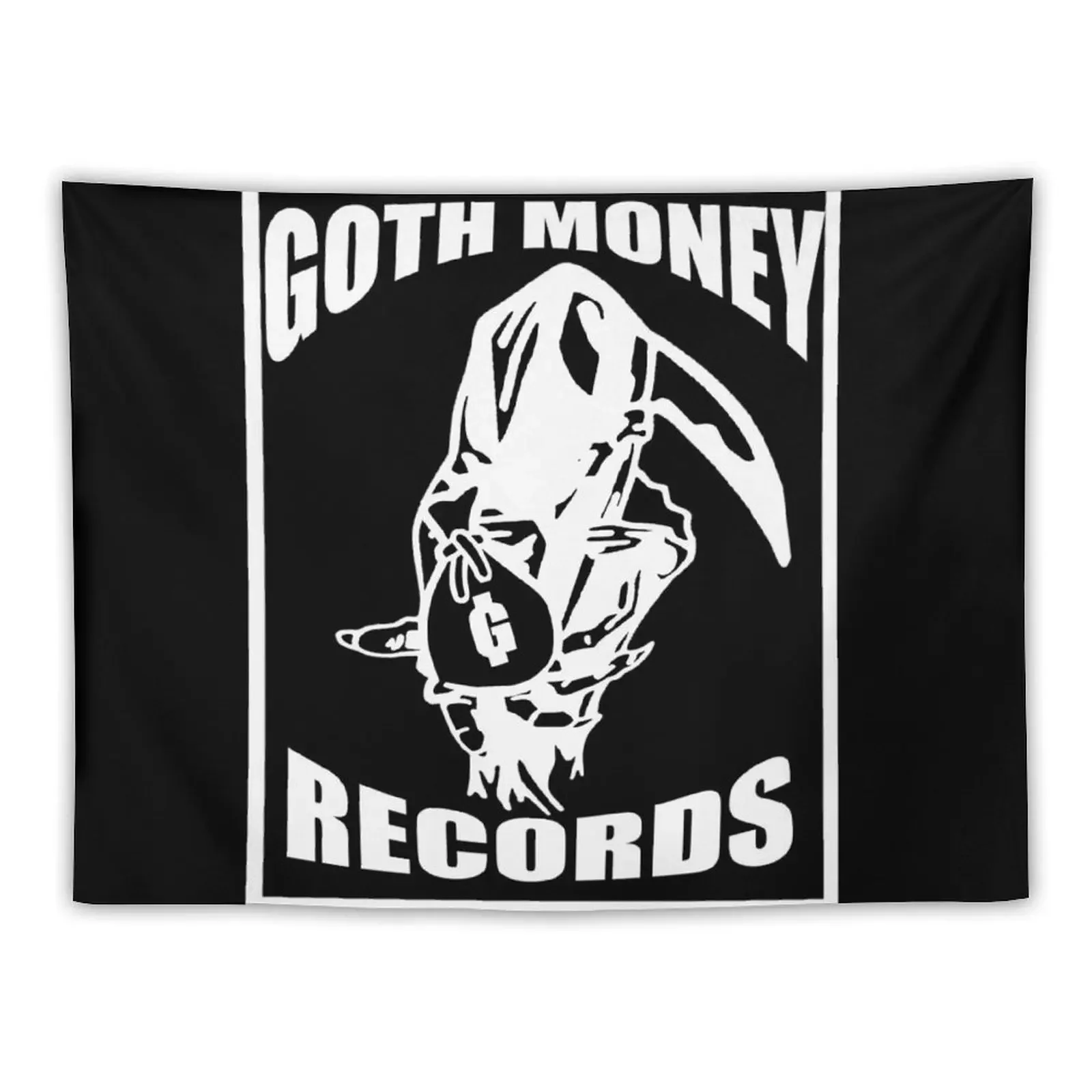 GOTH MONEY RECORDS GRIM REAPER Tapestry Wall Hanging Decoration Wall Christmas Decoration Bedroom Decoration Tapestry