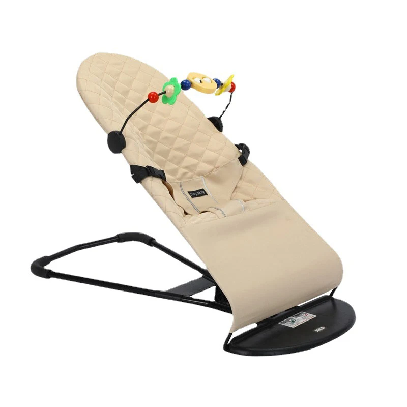 Baby Bouncer Stroller Arch Toy Rack, Safe for Car Seats, Classic Wooden Pillar Toy Attachment