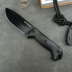 Outdoor KA-BAR Becker BK22 Campanion Fixed Knife 8Cr13Mov Blade Nylon Fiber Handle Camping Hunting Knives with Secure-Ex Sheath