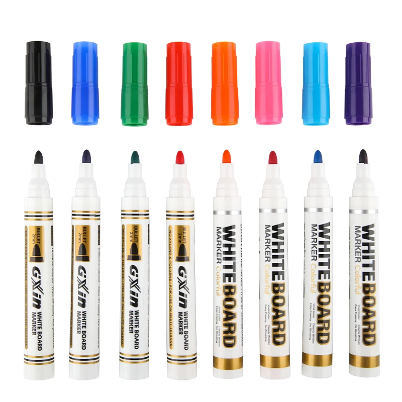 G-209 Manufacture 8 Color Whiteboard Marker Pen Custom Dry Erase Marker Quick Drying Multicolor White Board Marker Pen Set