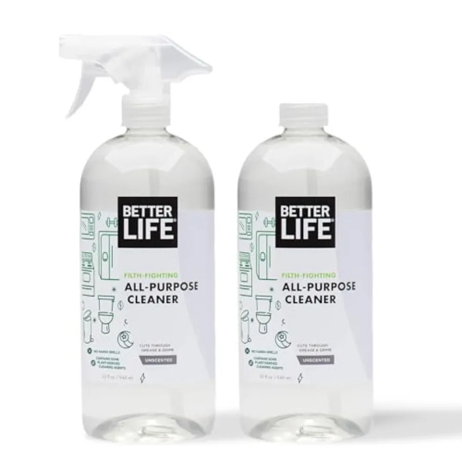 

Универсальное чистящее средство Better Life - многофункциональный спрей для уборки дома и кухни, для стеклянных поверхностей, бытовой техники, обивки и мебели.
