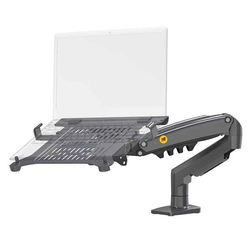 Hyvarwey 2 in 1 NB NEU F80 + FP-2 für 17-30" Monitor + 10"-17" Laptop Desktop Halter Notebook Computer Halterung Ständer Laptop Klemme 6