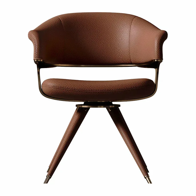 

Цельнокожаное вращающееся кресло-книга, вилла, роскошный дом, весь дом с учебной серой, современный легкий роскошный стол