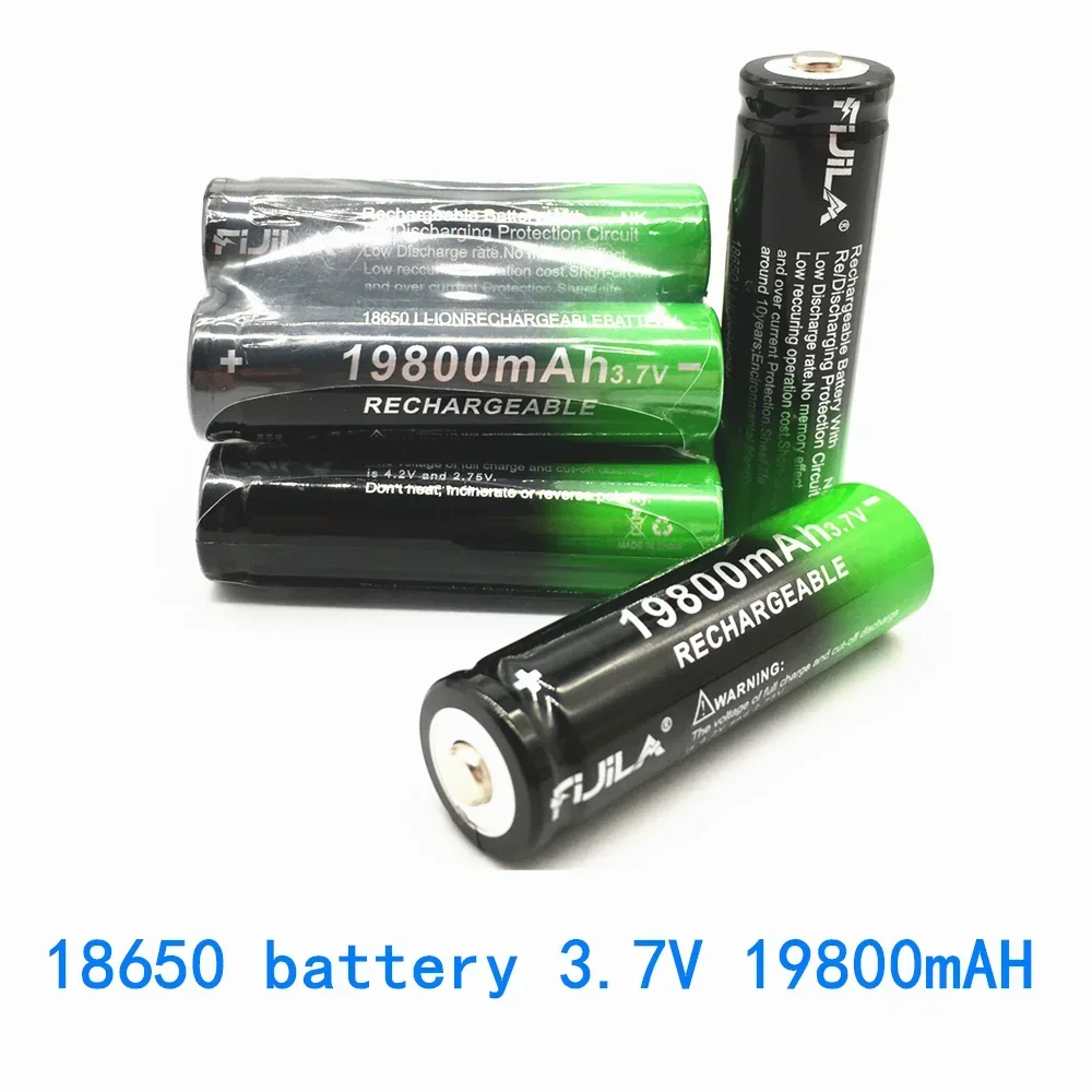 2024 18650 batteria agli ioni di litio 19800mah batteria ricaricabile 3.7V per torcia a LED o vari dispositivi elettronici batteria