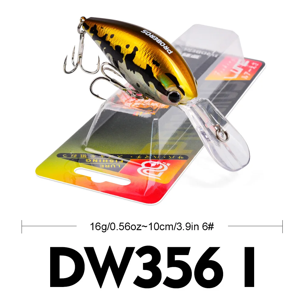 PROBEROS Rasselnder Crankbait 10cm-16g Schwimmender Angelköder Lauter Harter Köder Künstlicher Wobbler Weitwurf-Bass-Swimbait – Detail 4