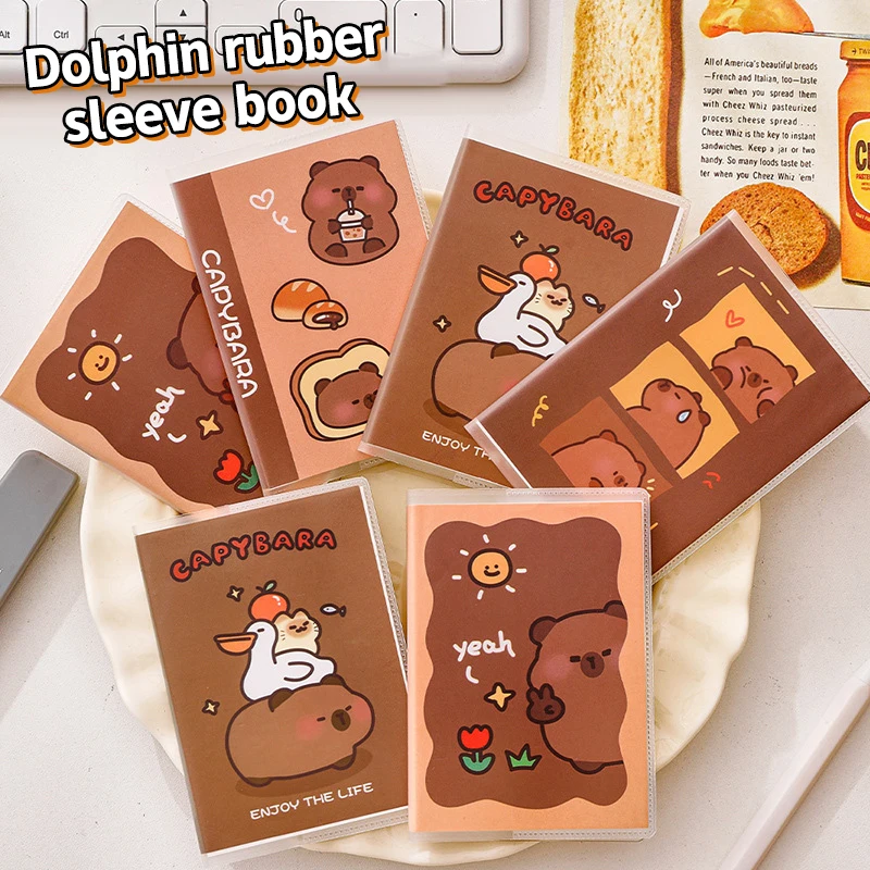 Capybara Mini Bolso Notebook, Portátil Notepad, Papelaria Estudante, Material Escolar e Escritório, Presentes de Alta Qualidade