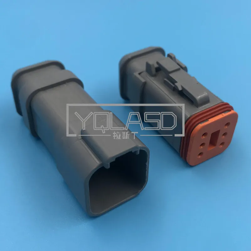 

1 Set 6 Way 1.6 Series Waterproof Socket DT04-6P-E008 DT04-6S-E008 AC Assembly Automobile Wiring Terminal Plug