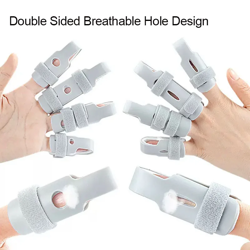 

1Pcs Adjustable Sprain Dislocation Fracture Finger Splint-Pain Relief Trigger Finger Fixing Splint Straighten Corrector Brace