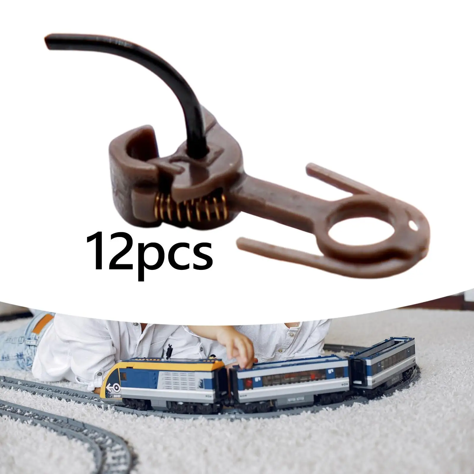 

12x Model Trains HO Scale Couplers Trains Couplers Hobby Train Accessory