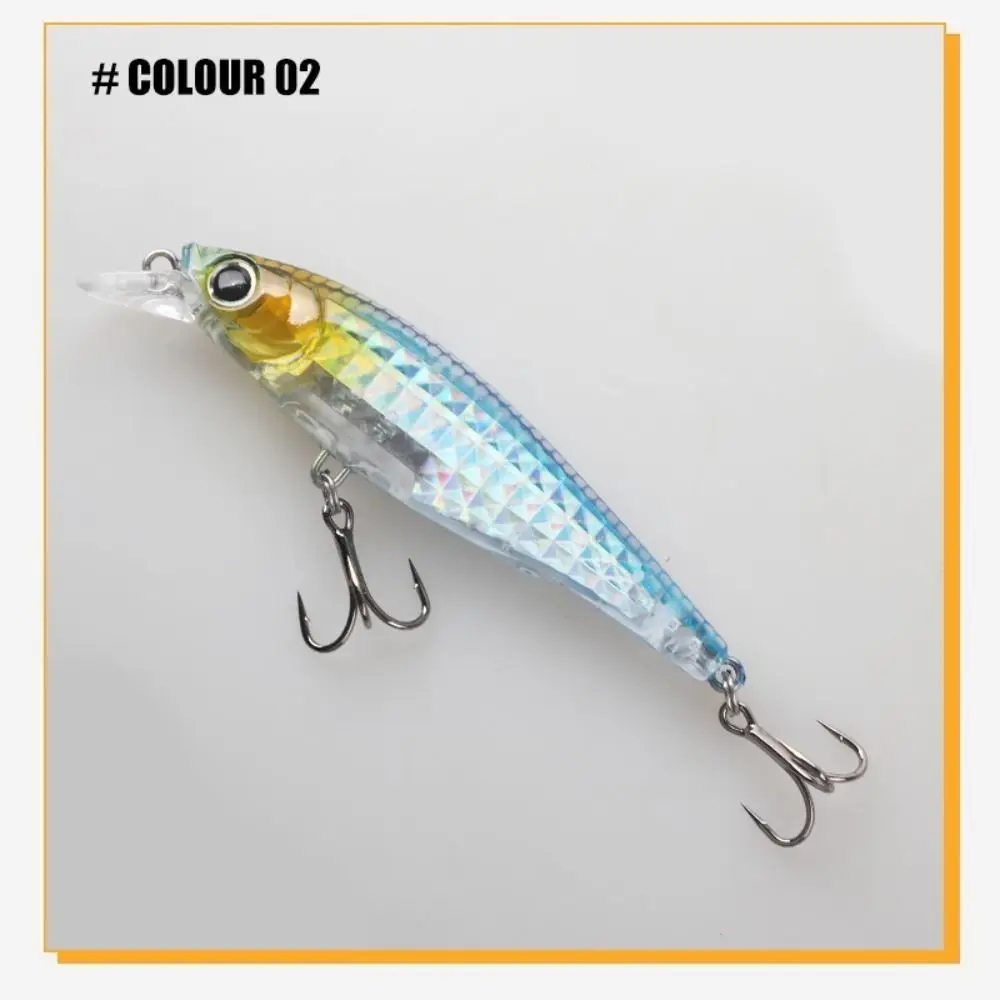 90mm Length Floating Minnow Bait 9g Weight 3D Prism Finish Hard Bait Lures Hard Body Wobbles Action Artificial Fishing Lures