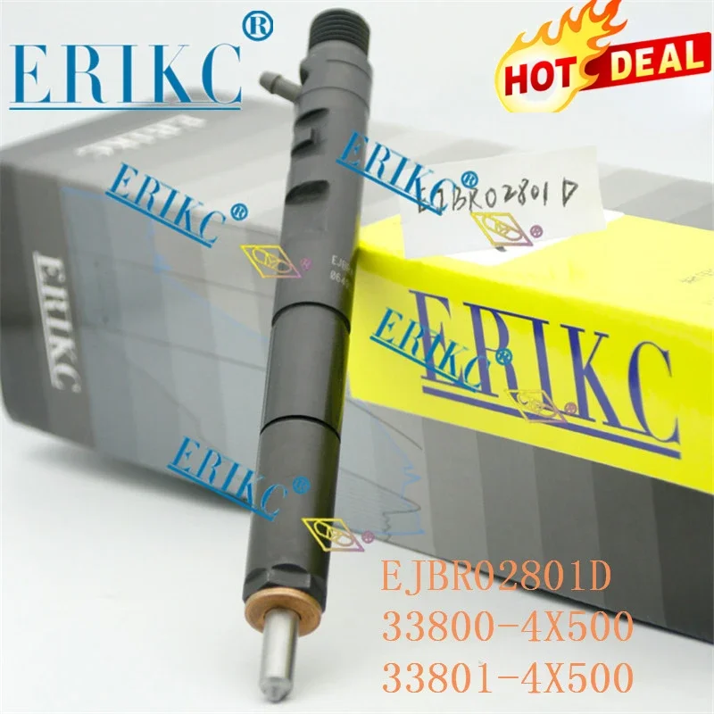 ERIKC EJBR02801D Diesel Injector Nozzle 33800-4X500 33801-4X500 Common Rail Injector EJBR 02801D for Euro3 HYUNDAI KIA