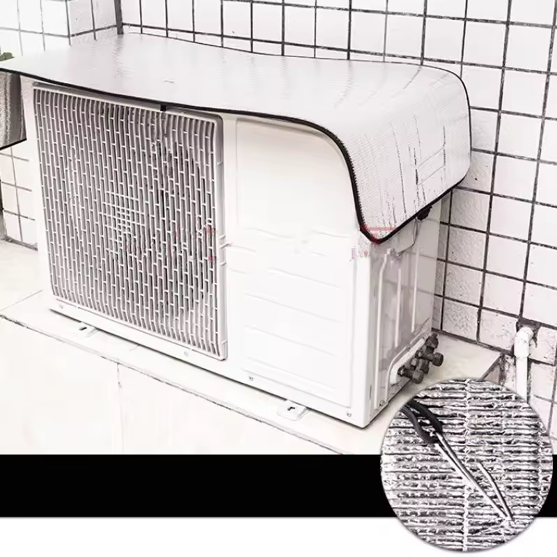 Outdoor Rainproof Air Conditioning Cover Air Conditioner Waterproof Dust Cover Washing Anti-Dust Anti-Snow Cleaning Bag 95*46cm