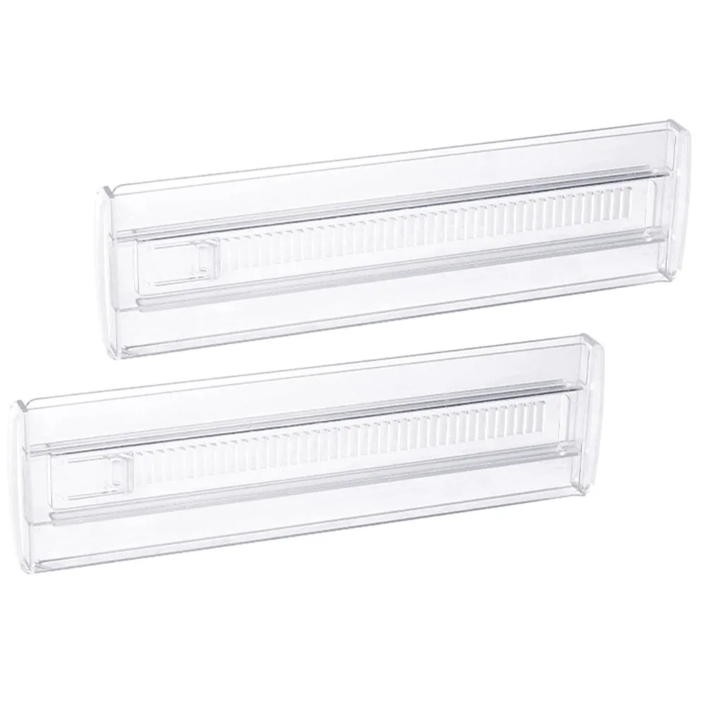 2Pcs Adjustable Drawer Partition Board Clear Ps Material Sturdy Wear-Resistant Drawer Organizer for Clothes Underwear Socks Bras