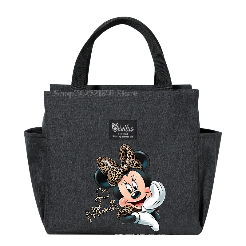 Mickey Mouse Lunch Bag Hot Sale Cute Cartoon Women Men Insulated Ice Bags Outdoor Picnic Handbag Bento Insulated Packet Gifts