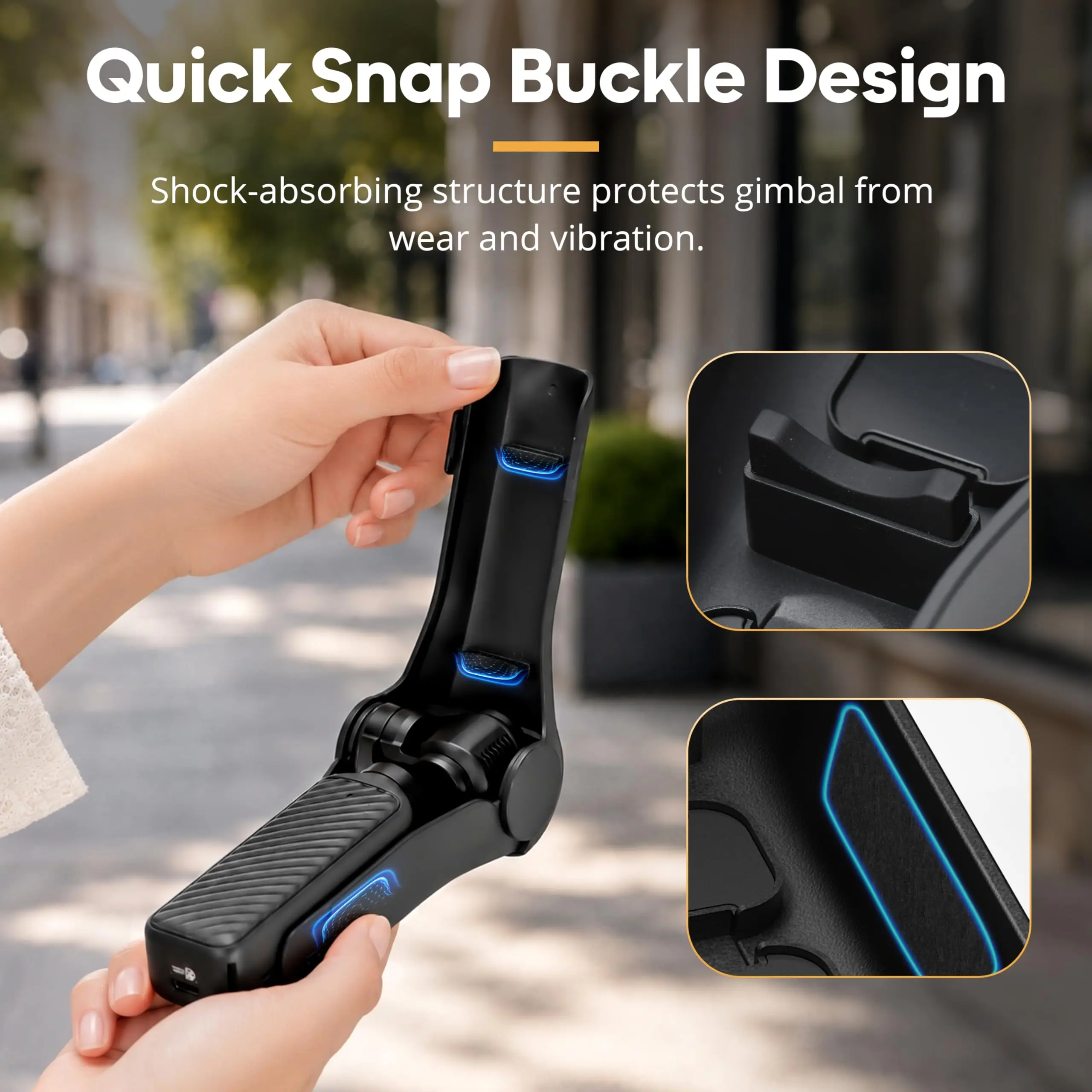 Protective Case for DJI Osmo Pocket 4 Accessories, Full-Body Protective Cover, Gimbal Screen Protector with Magnetic Filter Holder, Quick Open/Close, Lightweight Anti-Slip Design