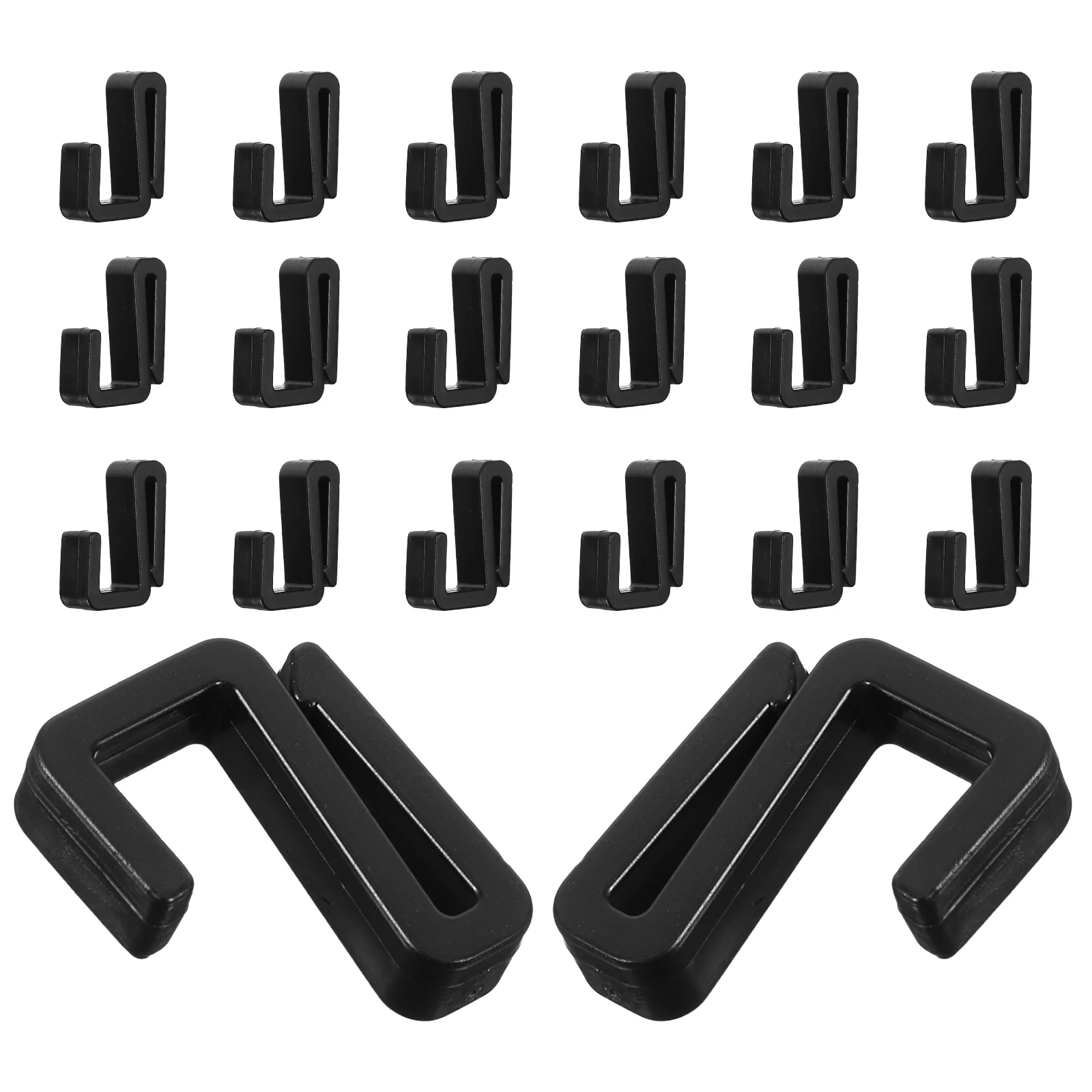 

Plastic Hooks Multipurpose S-Hooks for Garment Racks Bathroom Office Versatile Load-Bearing Space-Saving Compatible