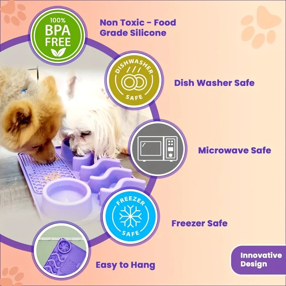 Pet Licking Pad Slow Feeding Dog Bowl Set Promotes Healthy Eating And Reduces Bloating In Puppies And Dogs Pet Supplies
