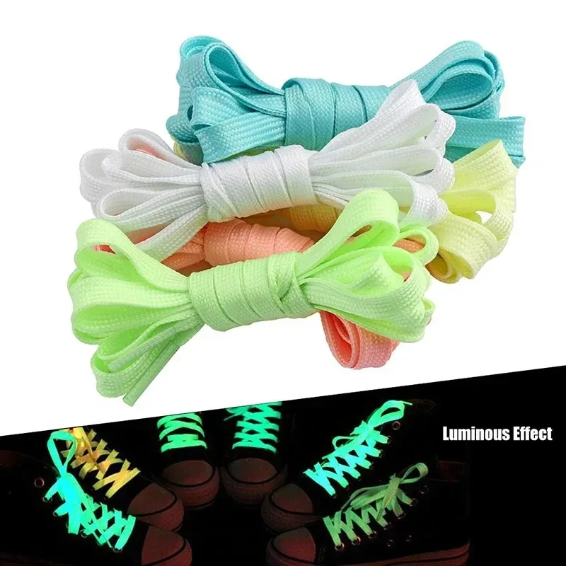 

1/2Pair Luminous Shoelaces for Kid Sneakers Men Women Sports Shoes Laces Glow In The Dark Night Shoestrings Reflective Shoelaces