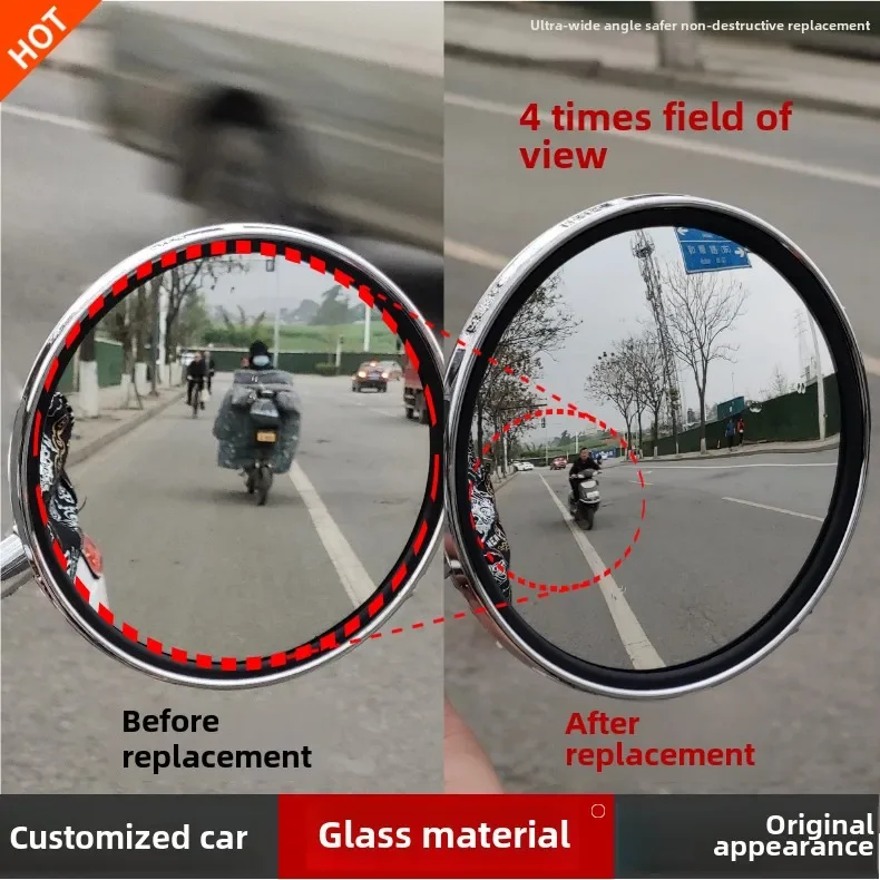 

Подходит для Honda Cub CC110 Fit 5Vespacoco, модифицированное большое зеркало заднего вида, сверхширокоугольное выпуклое зеркало