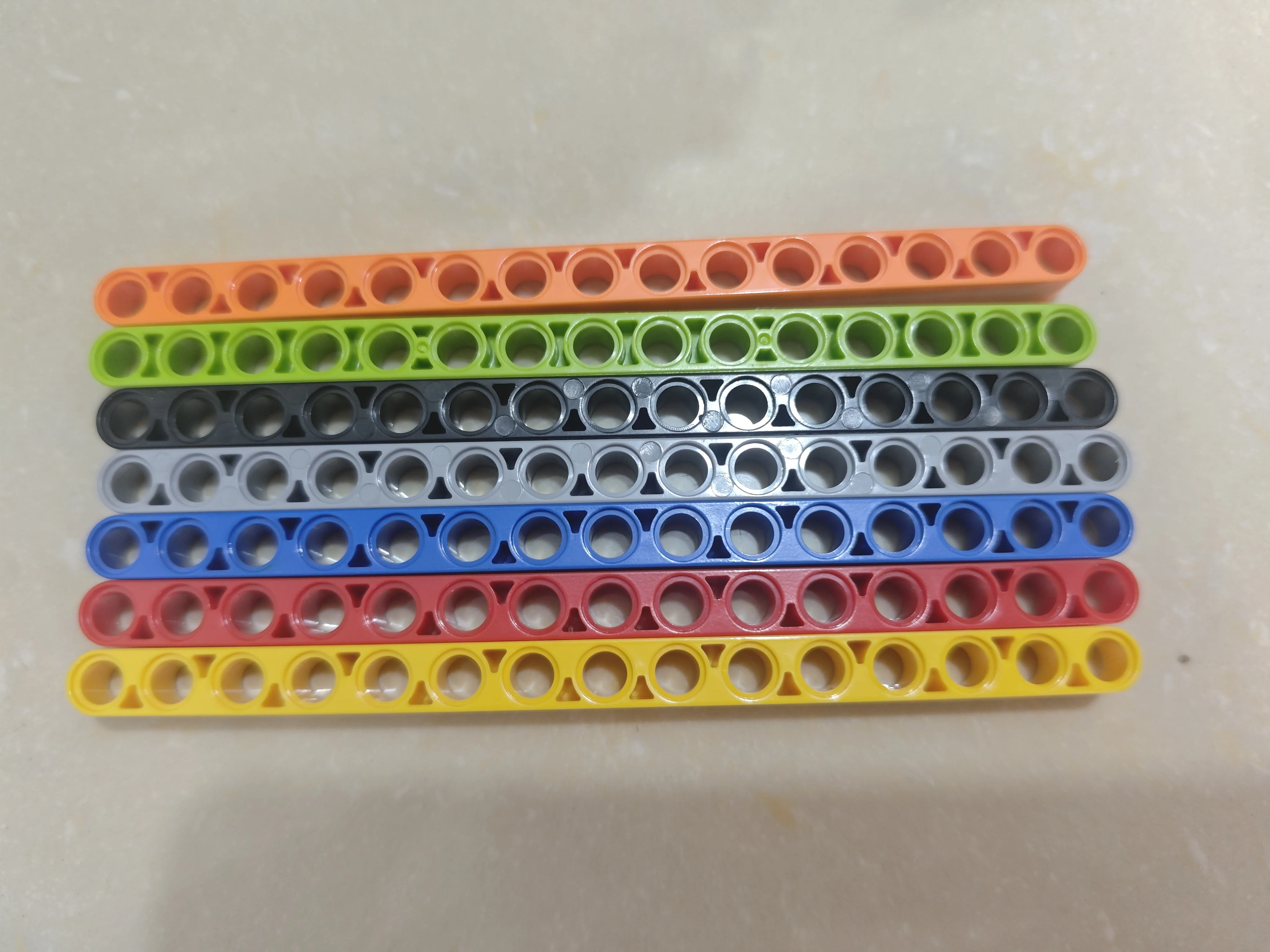 10 STKS 1x15 Dikke Beam Liftarm Huller Gat Plastic Bouwstenen Technische Onderdelen Compatibel Baksteen Accessoires voor Bouw