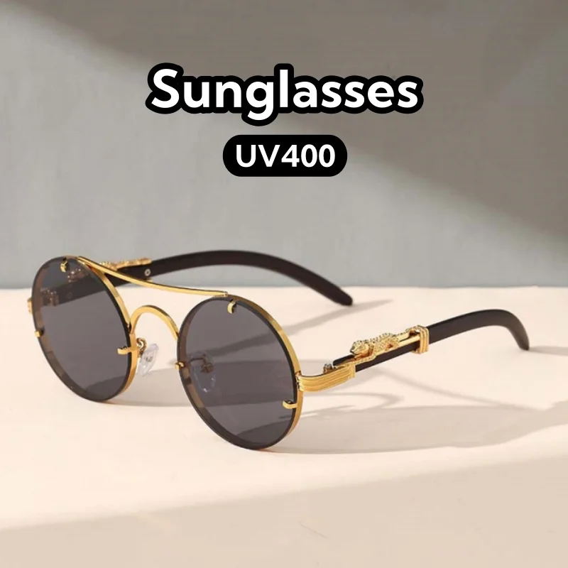 

Classic and Retro Round Frame Sunglasses UV400 Protection Outdoor Travel Walk The Show Street Photography Shades Glasses