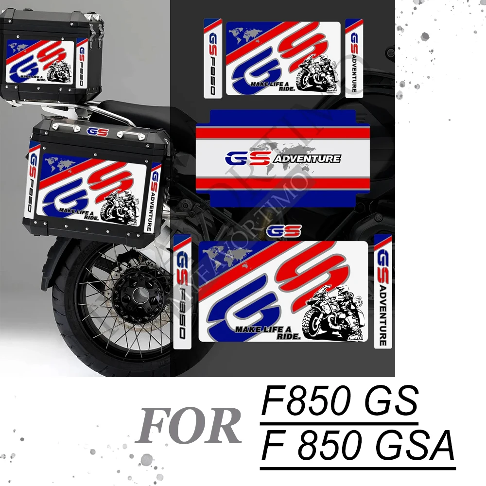 

F 850 GS Topcase Trunk Luggage Aluminium Adventure For BMW F850GS GSA Stickers Decal Top Cases