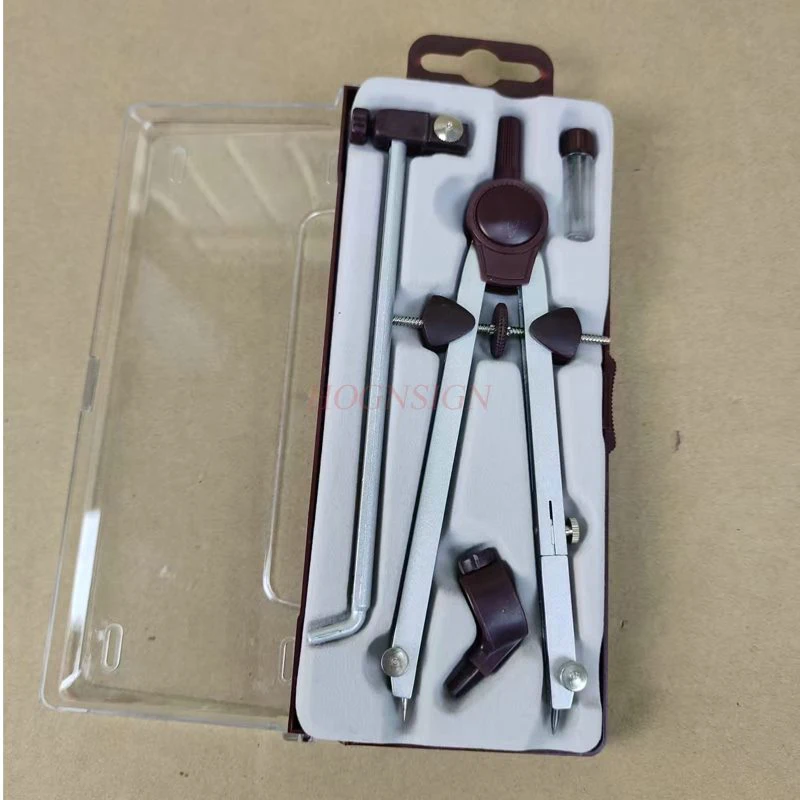4pcs/set Speed adjustable drawing clip pen compass spring can fine tune large metal student drawing tool set circle
