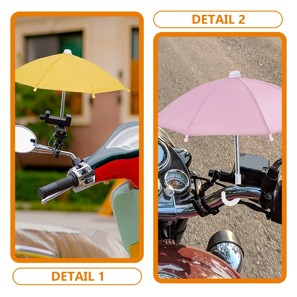 

2Pcs Mini Umbrella Riding Toy Lightweight Waterproof Riding Small Umbrella Pink Yellow Red Purple Portable Gift Walking