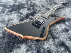 Goose Type Electric Guitar, Matte Black Color, Factory Direct Sales, Customized, Free Shipping