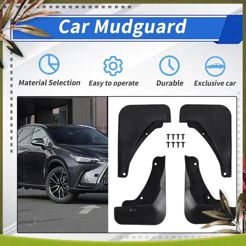 

AB98-Car Mudflapor For Lexus NX NX260 NX350H 2022 Fender Mud Guard Flap Splash Flaps Mudguards Accessories