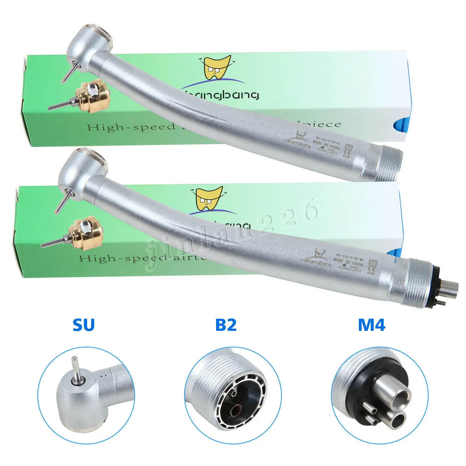 

NSK PANA MAX Style Dental High Speed Handpiece Push Button 2/4Hole Large Head Turbine/Cartridge Rotor