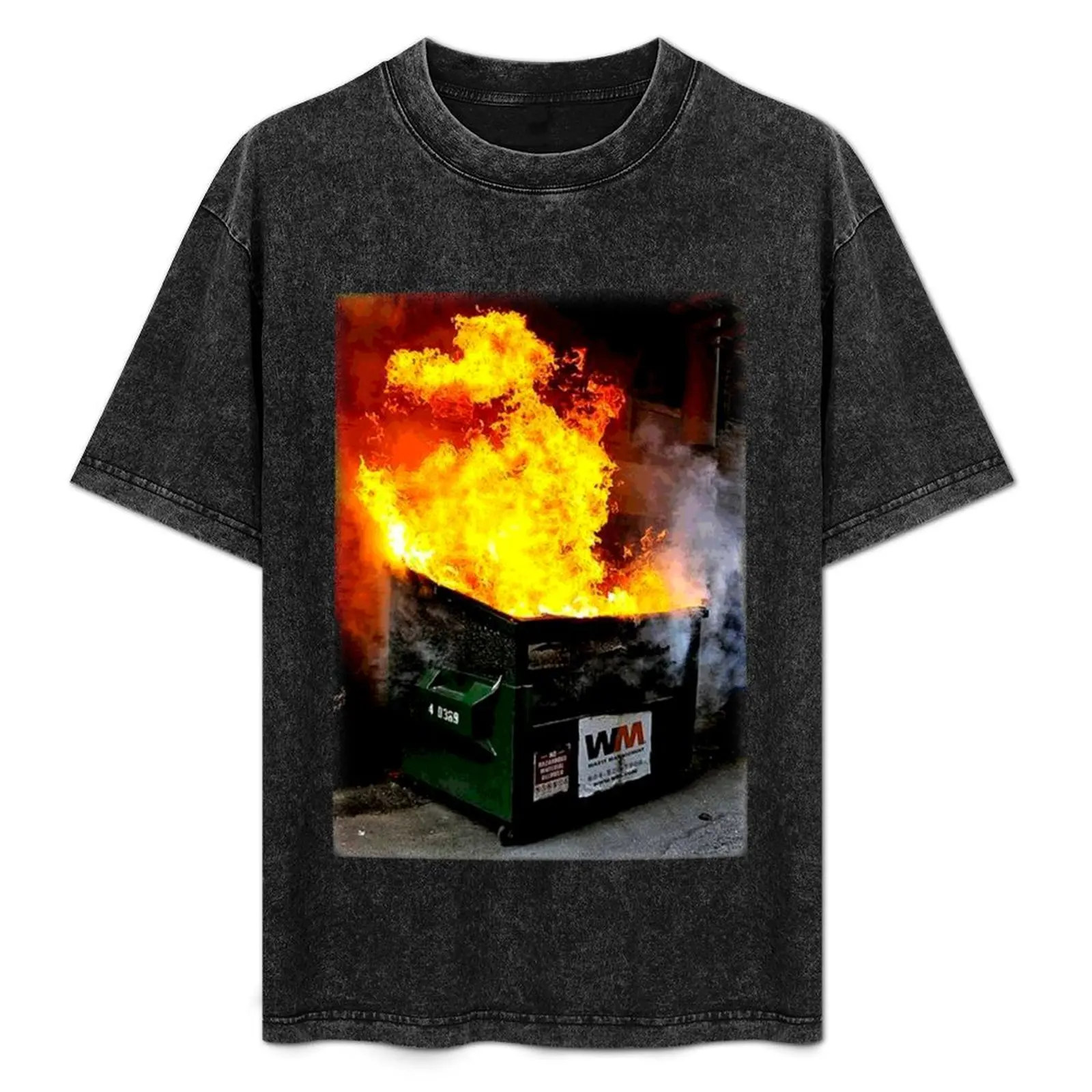 

Футболка Dumpster Fire, хлопковый топ с короткими рукавами для работы