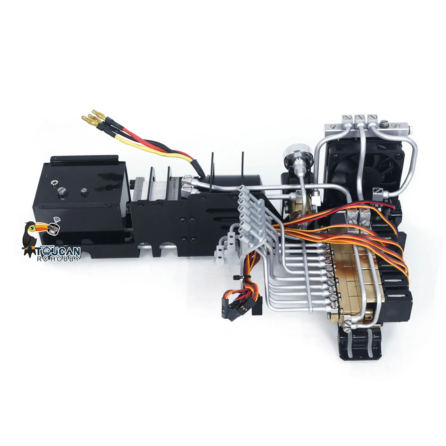 Regalo 1/14 LESU KIT 374 RC excavadora hidráulica cuerpo de Metal piñón de radiador Radio Control vehículo de construcción excavadora máquina de juguete