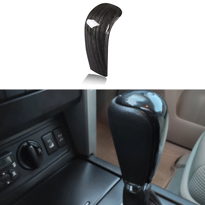 

AA92-автомобильная накладка на головку переключения передач для Toyota Land Cruiser Prado FJ150 150 2010-2017, черное деревянное зерно