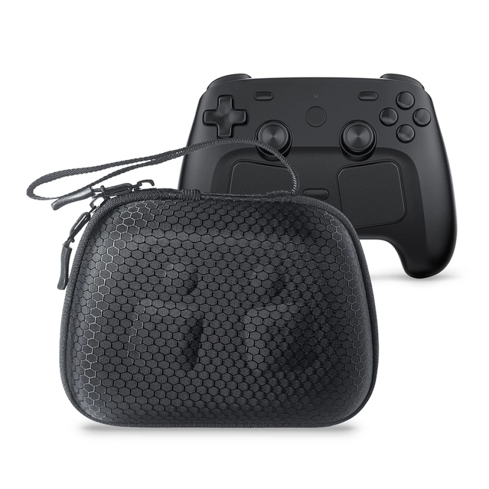 Universal Controller Storage Bag with Protective Zipper Black Hardshell Case for Steam Controller2/ NS2 PRO/ PS-5/4 Accessories