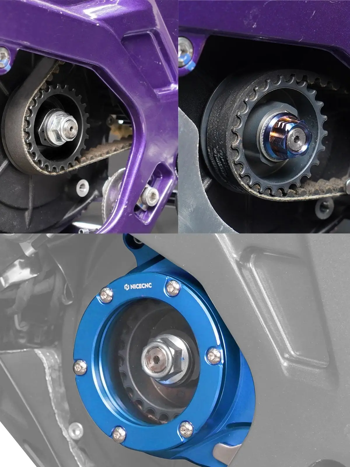 AliExpress NICECNC For Sur-Ron Surron Light Bee X S Primary Pulley Pulley Nut Belt Pulley Cover For Segway X160 X260 Electric Dirt Bike