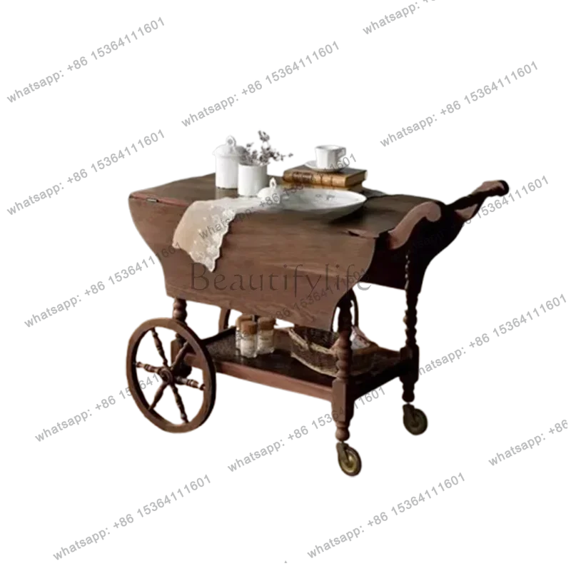 

Cart Aesthetic Coffee Table Modern European Foldable Unique Living Room End Tables Design Nordic Salontafel Home Furniture