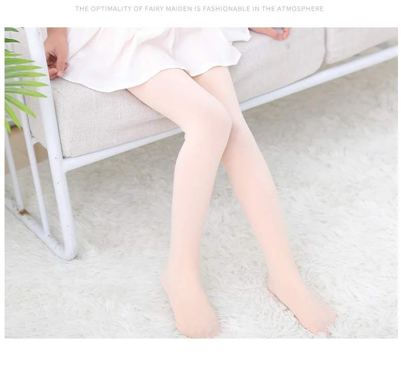 Frühling Mehrfarbige Kinder Mädchen Strumpfhose Ballett Tanzstrumpfhose Kleinkind Kinder Strümpfe Samt Weiß Herbst Baby Schüler Strumpfhose – Detail 6