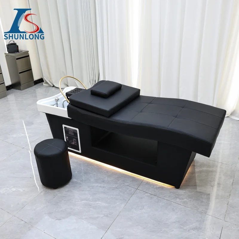 custom.Beauty Salon Furniture Japanese Spa Shampoo Bed Curved Therapy Hair Wash Thai Massage Bed