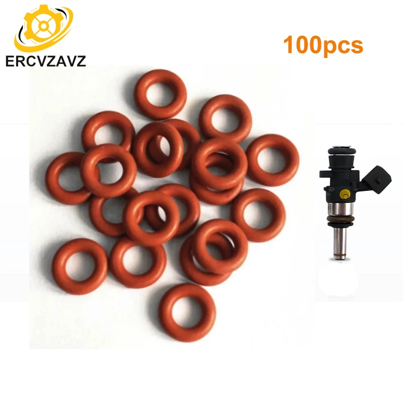 

Универсальные уплотнения для топливных форсунок, 100 шт./упак., резиновые уплотнения для BMW нитрил, AY-O2012NBR, 7,52x3,53 мм, комплекты для ремонта автомобильных аксессуаров