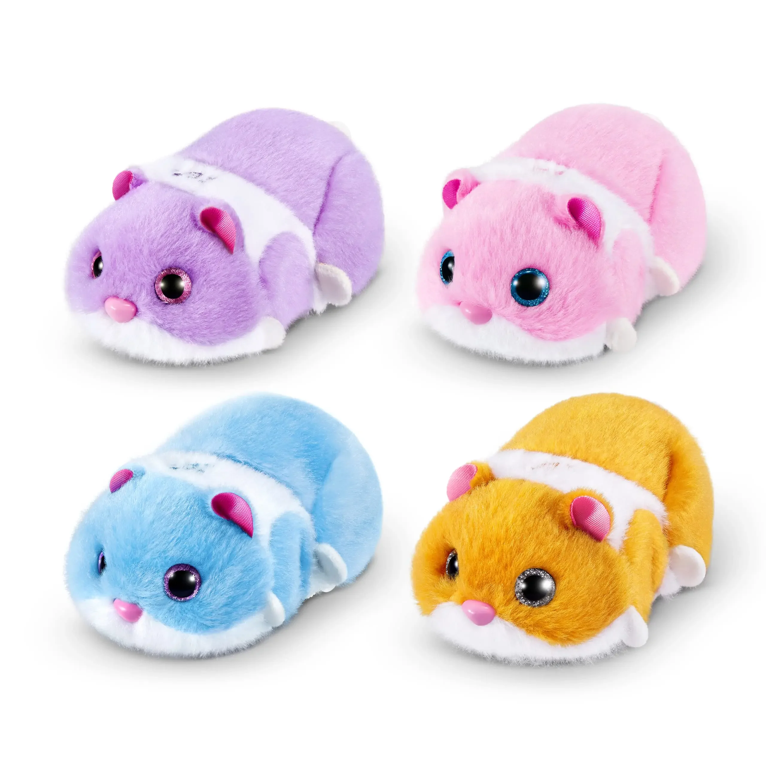 ZURU-Alive Plush Hamster Toys for Girls, Série Mania, Pet Eletrônico, Simulado, Correndo, Interativo, Elétrico, Presente de Aniversário