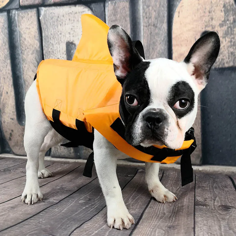 Buoyancy Shark Dog Life Jacket Enhanced Small Dogs Swimming Clothes Safety Vest with Handle for Medium Large Dogs Surfing
