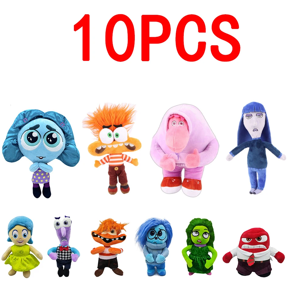 Disney Movie Inside Out 2 Plush Toys Sadness & Joy Cartoon 20cm Plush Toy Dolls Kawaii Children Birthday Gift