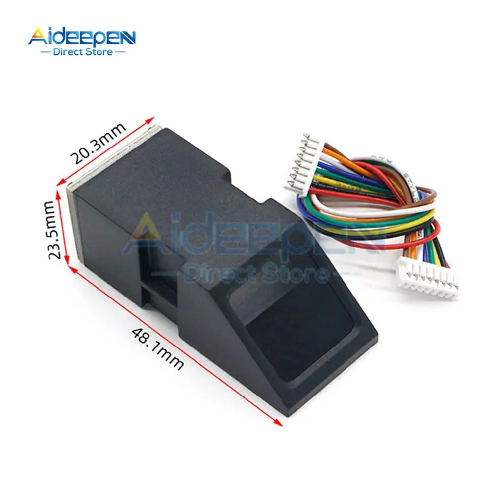 AS608 Fingerprint Reader Sensor Module Optical Fingerprint Fingerprint Module For Arduino Locks Serial Communication Interface