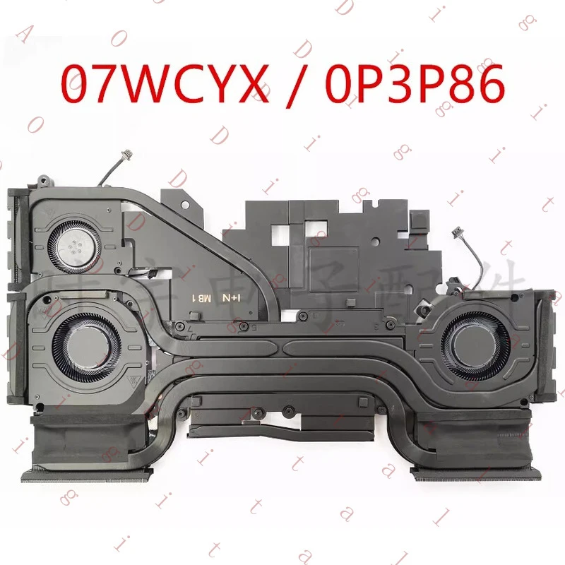 

LL For Dell Alienware M16 R1 Laptop Cooler CPU GPU Fan Heatsink 07WCYX 0P3P86