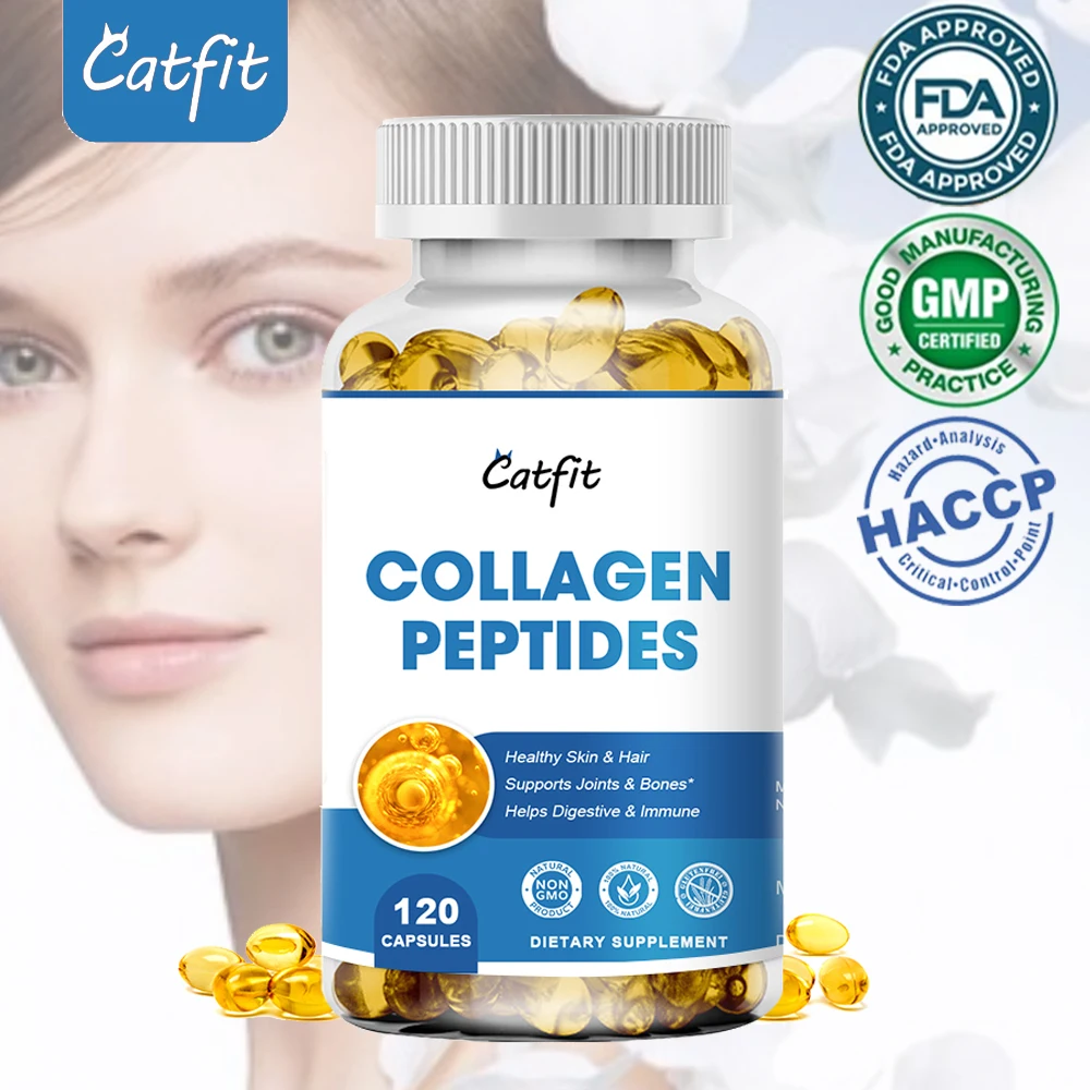 Catfit Compound COLLAGEN BIOTIN +VITAMIN C Capsule skin Firming&Plump Hair and nail repair Skin Healthy skin & hair Support