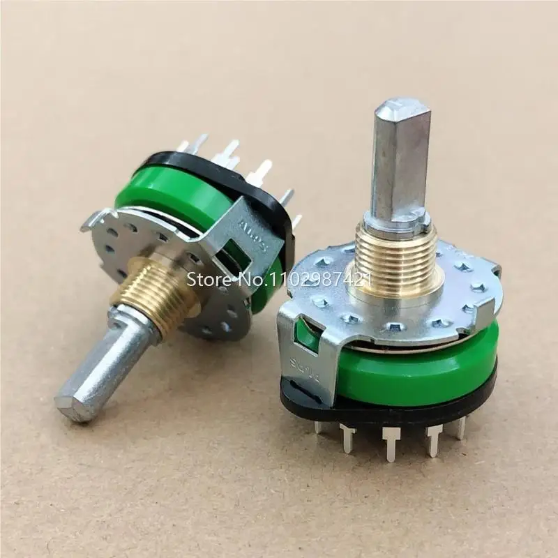 1 Piece Band Rotary Switch 12 Gears SRRM1C7800 1050R Power Amplifier Audio Signal Switch Shaft Length 20MM