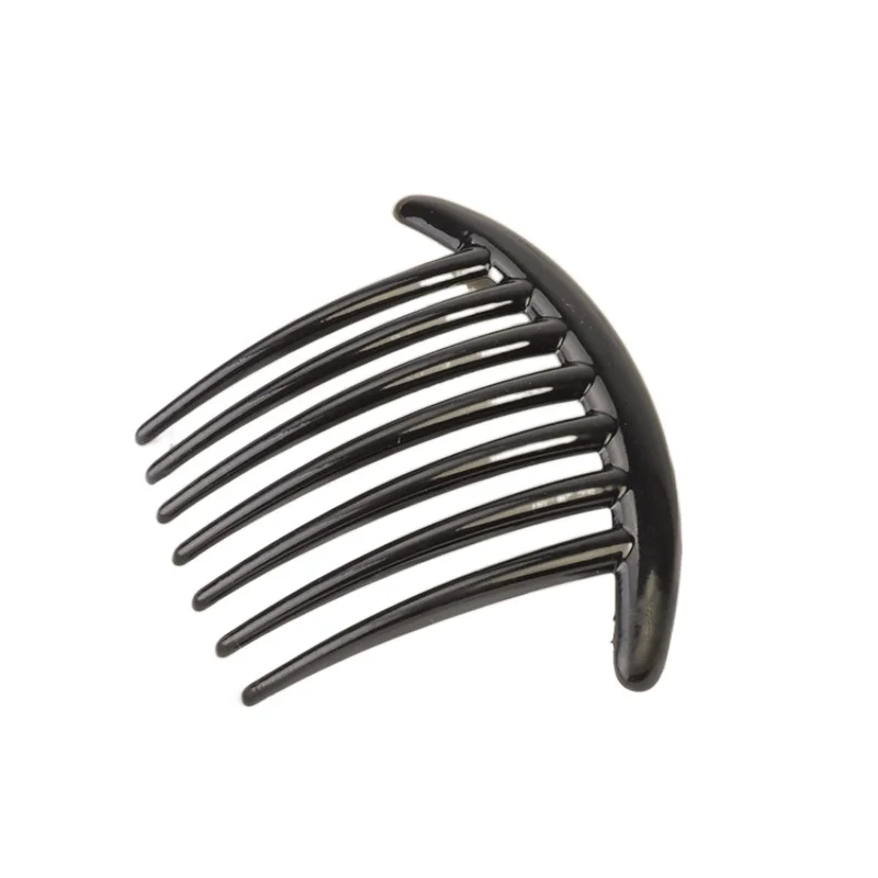 Black 7 Teeth Hair Combs Jewelry DIY Charm Women Simple Hairpin Hair Clips Barrettes Retro Hair Wearing Fashion Hair Accessories