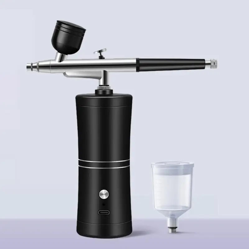 652F Upgraded Makeup Machine Air Brush Guns Sprayer Rechargeable Handheld Portable Cordless for Makeup